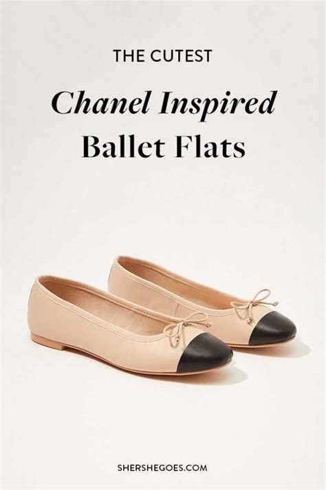 chanel shoes style|chanel look alike flats.